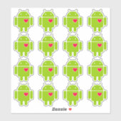 16アンドロイドロボット愛 シール (シート)