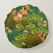 16インチザブトンクッ日本のション ラウンドクッション (裏面)