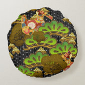 16インチザブトンクッ日本のション ラウンドクッション (裏面)