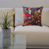 16インチヴィンテージパッチワーク熱狂するキルトパターエレガントン クッション