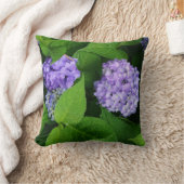16インチx16インチラベンダーアジサイ クッション (ブランケット)