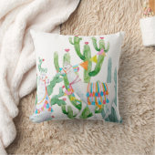 16インチx16インチ装飾用クッションボホラマボヘミアンカクティデ クッション (ブランケット)