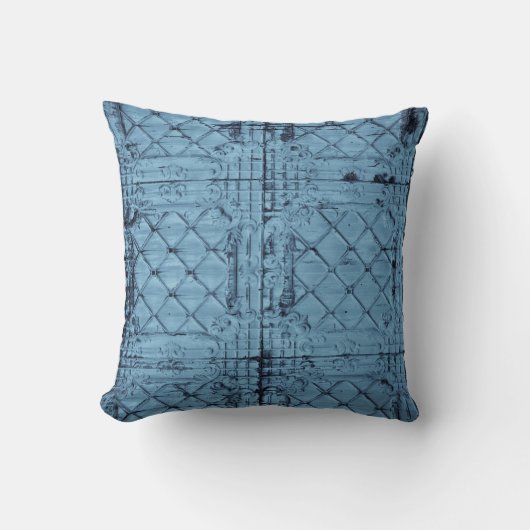 16インチx16インチ装飾用クッション素朴TINパネル天井コーナー クッション (正面)