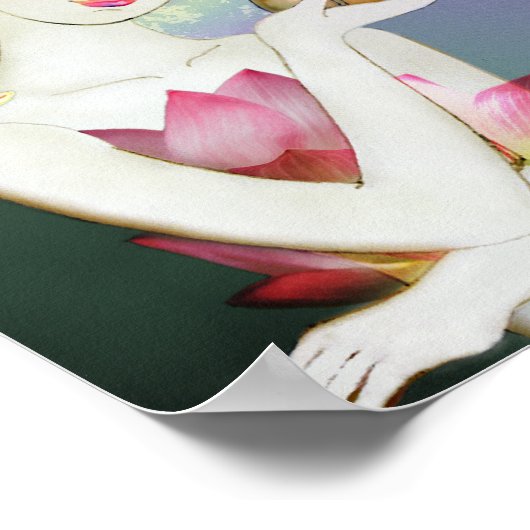 16インチx 11インチの定置、マットキャンバスUV ポスター (角)