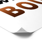 16インチX 16インチのポスター – すべてのウイスキーがバーボンではない! ポスター (角)