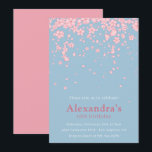 16エレガント歳の誕生日招待状フローラピンク 招待状<br><div class="desc">16エレガント歳の誕生日招待状フローラピンクヴィンテージ素朴な水色</div>