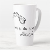 16オズは「一最高のつ...」 ワシントン引用文 カフェラテマグ (右アングル)