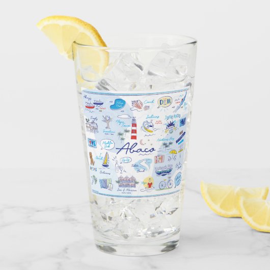 16オズガラスカップ「ホープの街のABC」 タンブラーグラス (アイス正面)