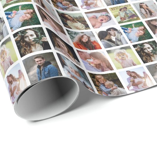 16カスタム写真 |シンプルパーソナライズされた簡単 ラッピングペーパー (ロールコーナー)