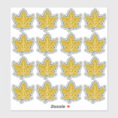 16カナダメープルリーフ記念日150年 シール (シート)