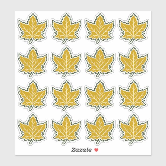 16カナダメープルリーフ記念日150年 シール (シート)