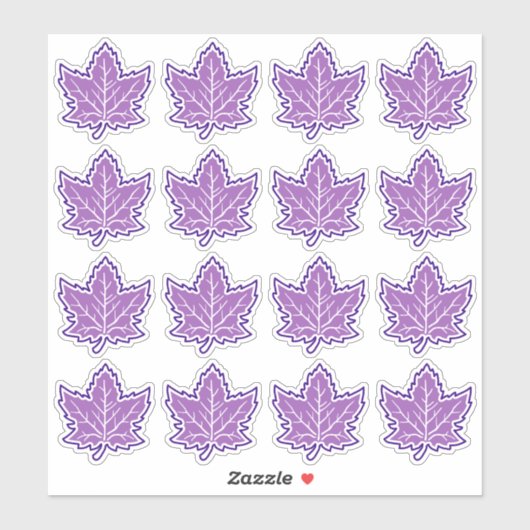 16カナダメープルリーフ記念日150年 シール (シート)