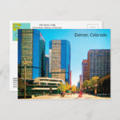 16カラフルth通りモール,ダウンタウンデンバー, CO ポストカード (正面/裏面)