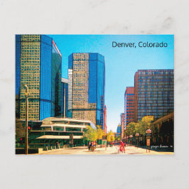 16カラフルth通りモール，ダウンタウンデンバー， CO ポストカード