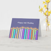 16キャンドル16番目の誕生日カード カード (黄色い花)