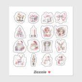 16クリスマスカスタムにカットされたビニールのシール シール (シート)