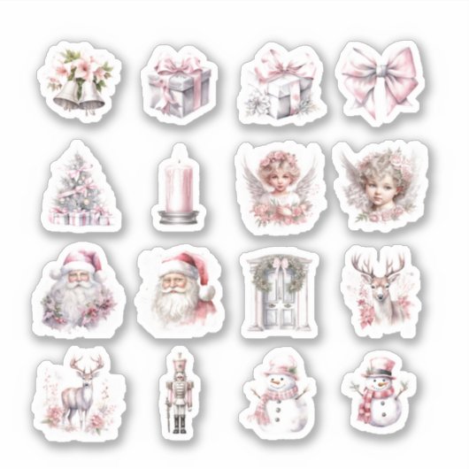 16クリスマスカスタムにカットされたビニールのシール シール (正面)