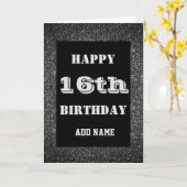 16クールパーソナライズされた歳の誕生日カード カード (黄色い花)