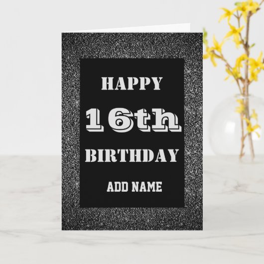 16クールパーソナライズされた歳の誕生日カード カード (黄色い花)