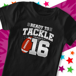 16サッカーパーティー16誕生日 Tシャツ