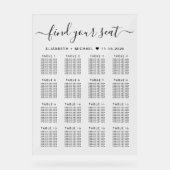 16スタイリッシュ台結婚席 アクリルサイン (正面)