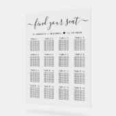 16スタイリッシュ台結婚席 アクリルサイン (傾斜)