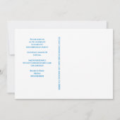 16タイダイ染料タイポグラフィ誕生日 招待状 (裏面)