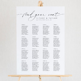 16テーブエレガントルが座席表を見つける ポスター