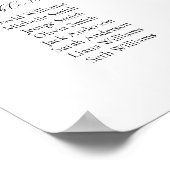 16テーブルシンプル私たちの人お気に入りの席チャート ポスター (角)