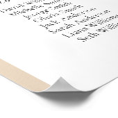 16テーブルベージュアーチあなたの座席表を見つける ポスター (角)