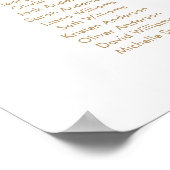 16テーブル私たちお気に入りのの人の座席表 ポスター (角)