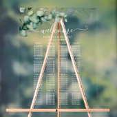 16テーブル結婚グリーンリーのシーティングプラン アクリルサイン (ニュートラル)