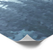 16テーブ素朴ル青い森の結婚座席表 ポスター (角)