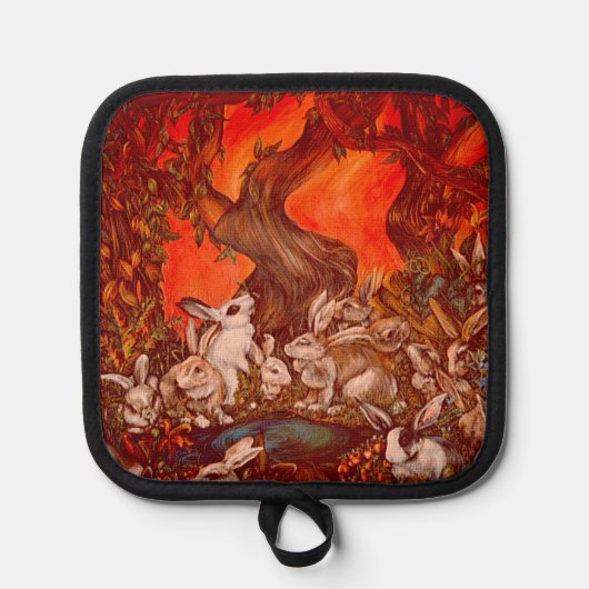 16バニー 鍋敷き (正面)