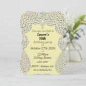 16パーソナライズされたバースデーパーティ招待状 招待状 (スタンド正面)