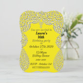 16パーソナライズされたバースデーパーティ招待状 招待状 (スタンド正面)