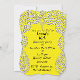 16パーソナライズされたバースデーパーティ招待状 招待状