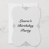 16パーソナライズされたバースデーパーティ招待状 招待状 (裏面)