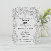 16パーソナライズされたバースデーパーティ招待状 招待状 (スタンド正面)