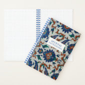 16パーソナライズされた-c.オスマン帝国タイルの仕点々のある事 ノートブック (内側)