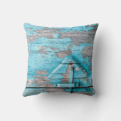 16パーソナライズされた"x16インチ装飾用クッションブルーウッドバーンD クッション (裏面)