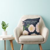 16パーソナライズされた"x16"装飾用クッションホワイトフローラフロー クッション (椅子)