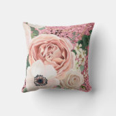 16パーソナライズされた"x16"装飾用クッション幾何学的バラ クッション (裏面)