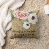 16パーソナライズされた"x16"装飾用クッション幾何学的バラ クッション (ブランケット)