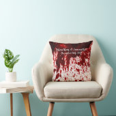 16パーソナライズされた"x16"装飾用クッション血(ばちゃばちゃ)跳ねるV クッション (椅子)