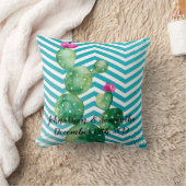 16パーソナライズされた"x16"装飾用クッションBoho Cacti Cactu クッション (ブランケット)