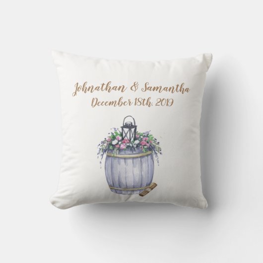 16パーソナライズされたx16インチ装飾用クッションサマーカントリーW クッション (正面)