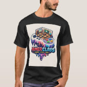 16ビット溶けるYouTubeゲーミングコントローラー Tシャツ (正面)