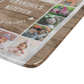 16フォトコラージュおばあちゃんのキッチンウッドと大理石 カッティングボード (角)