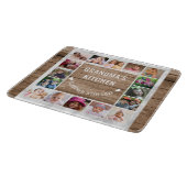 16フォトコラージュおばあちゃんのキッチンウッドと大理石 カッティングボード (角)